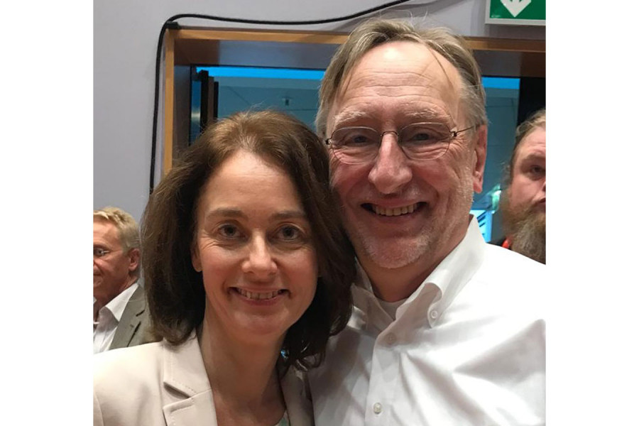 SPD-Spitzenkandidatin Katarina Barley und Europaabgeordneter Bernd Lange.
