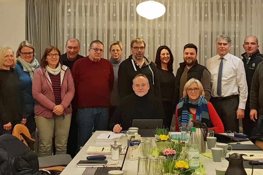 Die SPD-Kommunalpolitiker beim Besuch des Mehrgenerationenhauses am Hoppenkamp