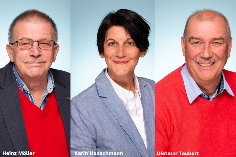 Heinz Möller, Karin Hanschmann und Dietmar Teubert