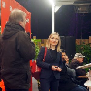 Richard Eckermann bedankt sich für Dörte Liebetruths Rede