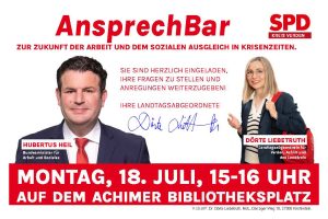 Einladung zur AnsprechBar mit Hubertus Heil
