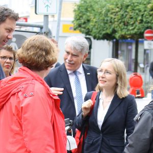 Bild beim Besuch der Sanierungsarbeiten